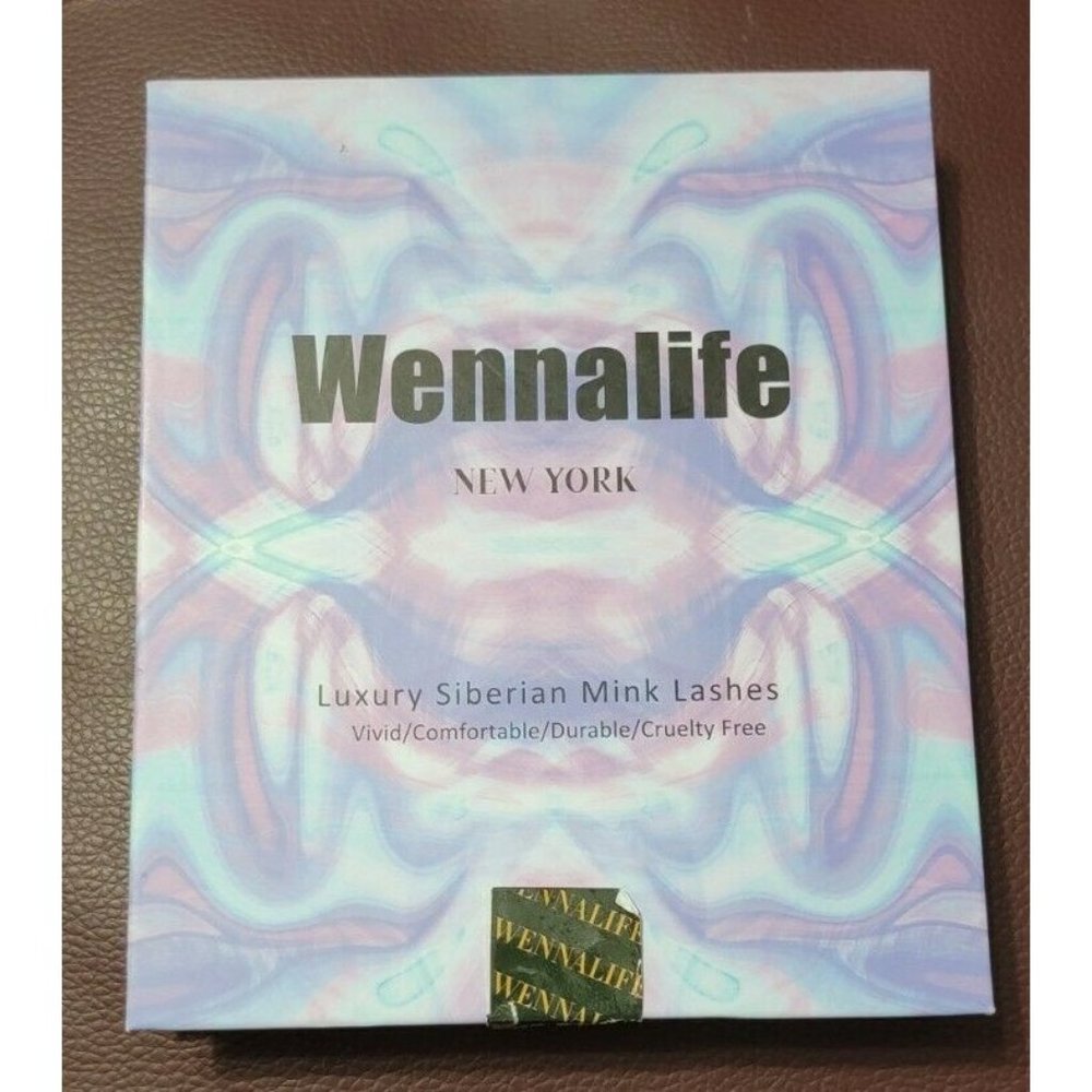 Wennalife Natural False Eyelashes, 25mm Eye Lashes Full Strips 3D Mink, 3 pairs